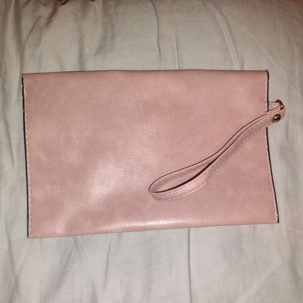 Pink Clutch and Card Holder Set. - Picture 3 of 6